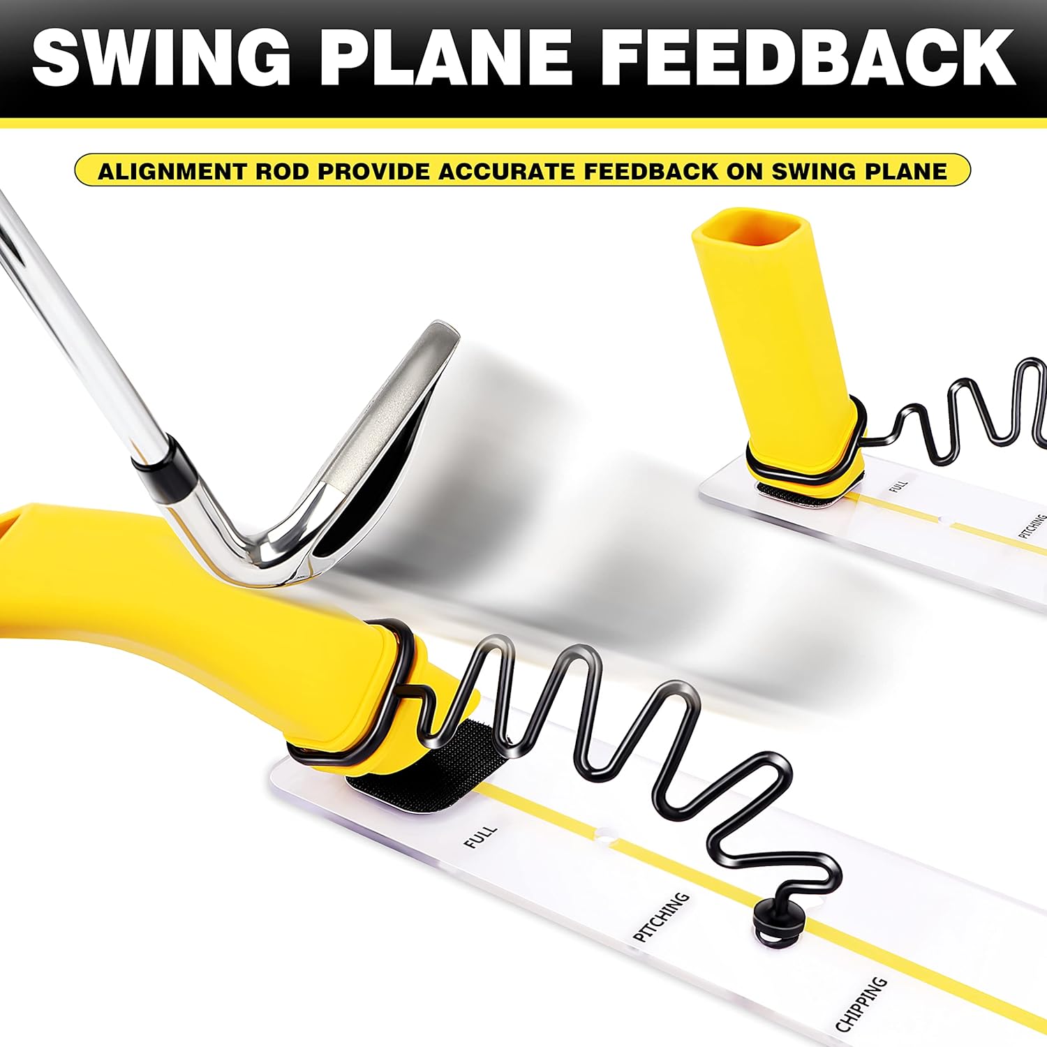 CHAMPKEY PATHGUIDER Swing Plane Alignment Golf Swing Trainer - Improve Swing Plane Accuracy - Achieve Consistency Golf Swing Plane